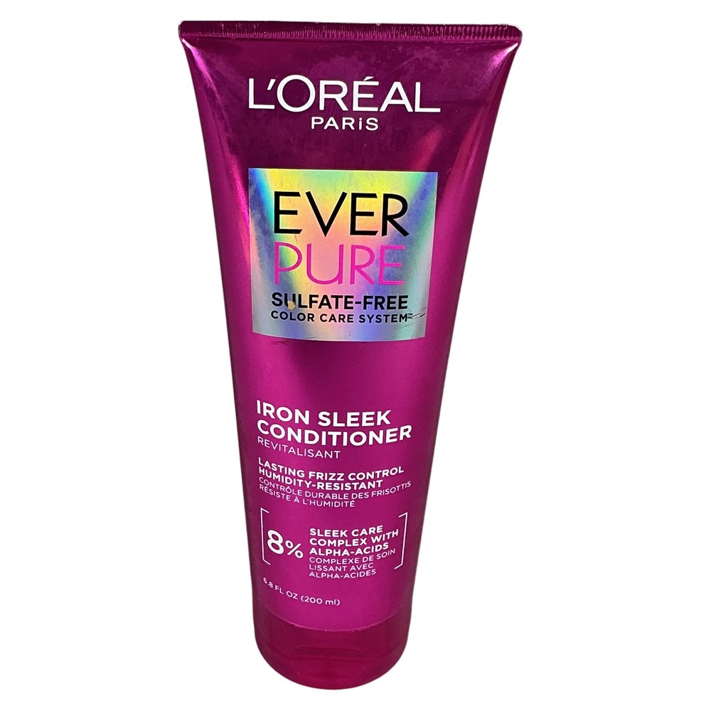 L'Oreal‎ EverPure Iron Sleek Conditioner Sulfate-Free 6.8oz